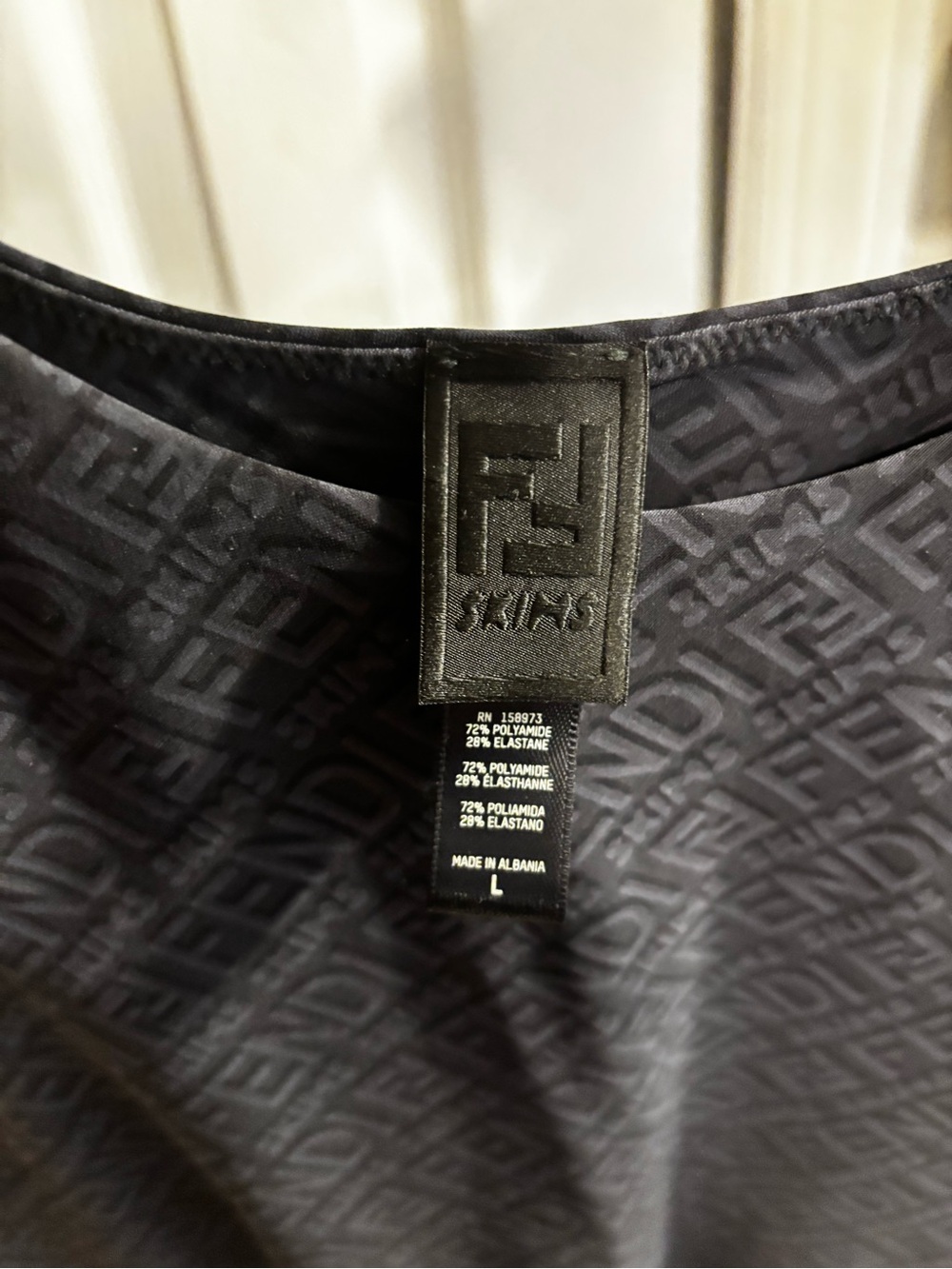 Authentic Rare* limited edition Fendi x skims high neck bodysuit NWOT - Picture 3 of 5